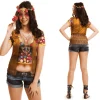 Disfraz de Hippie girl adulto talla M