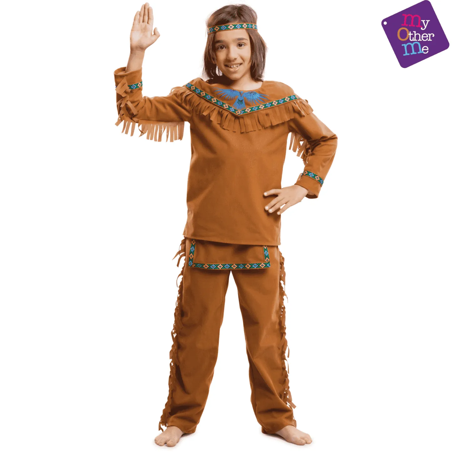 Disfraz de Indian boy 7-9 años infantil