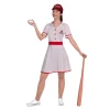 Disfraz de Jugadora baseball vintage adulto talla M