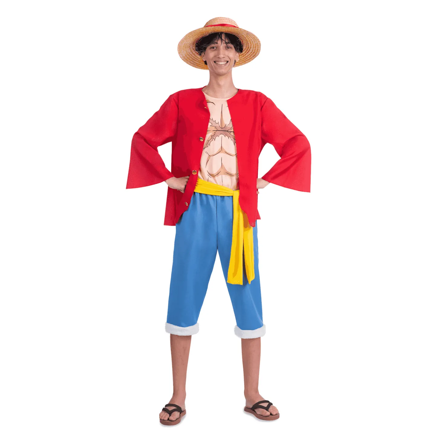 Disfraz de Luffy adulto talla M