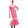 Disfraz de Madrileña rosa mujer adulto talla XXL