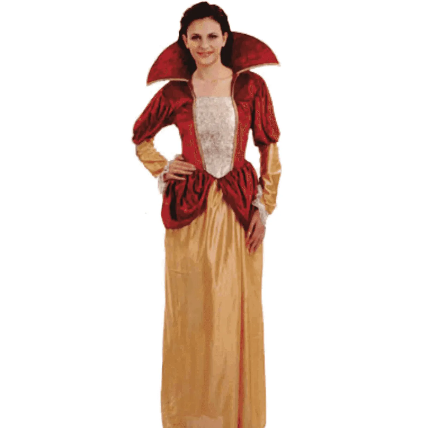 Disfraz De Medieval Mujer Oro