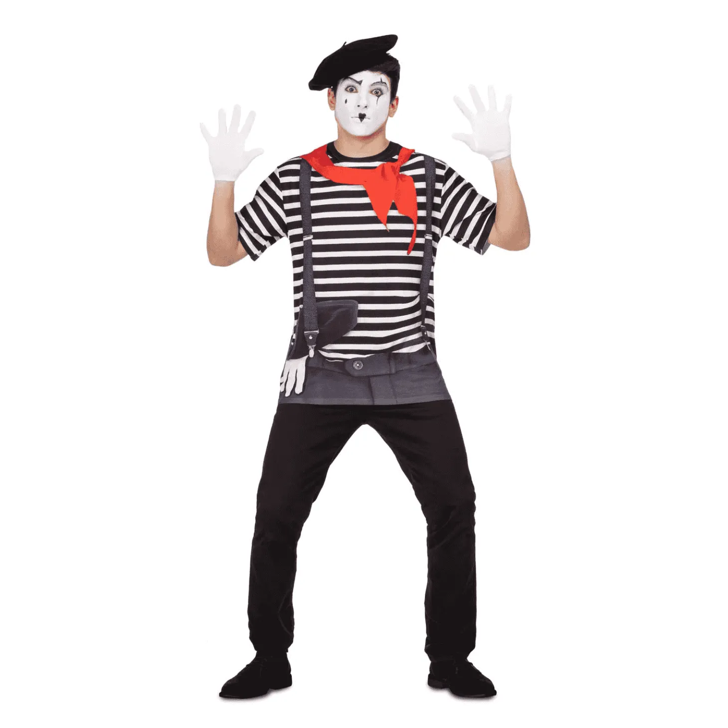 Disfraz de Mimo adulto talla L