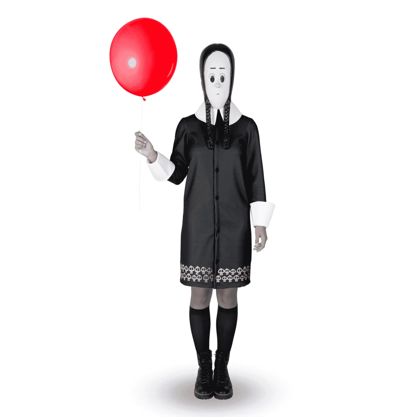 Disfraz de Miércoles addams ml adulto talla ML