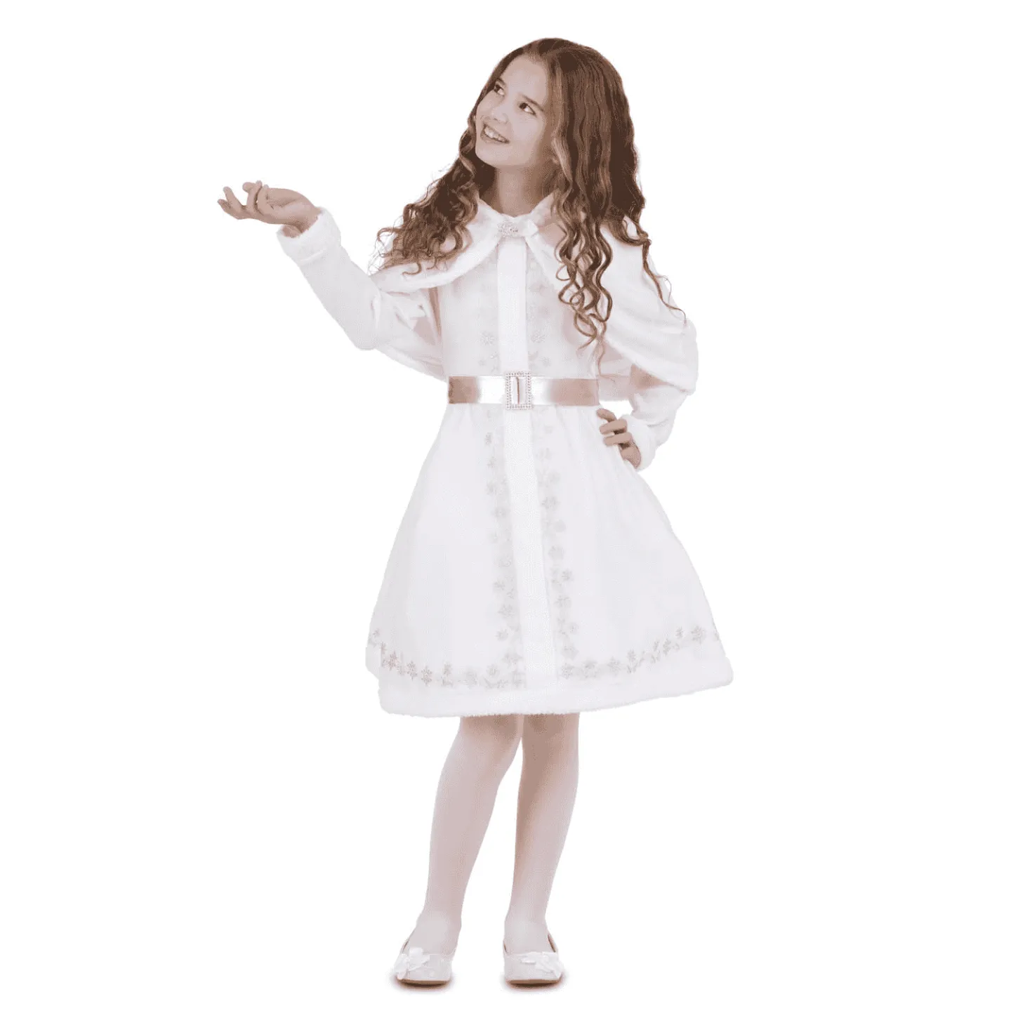 Disfraz de Monada blanca navidad 5-6 años infantil