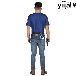 Disfraz de Muscular policeman adulto talla M