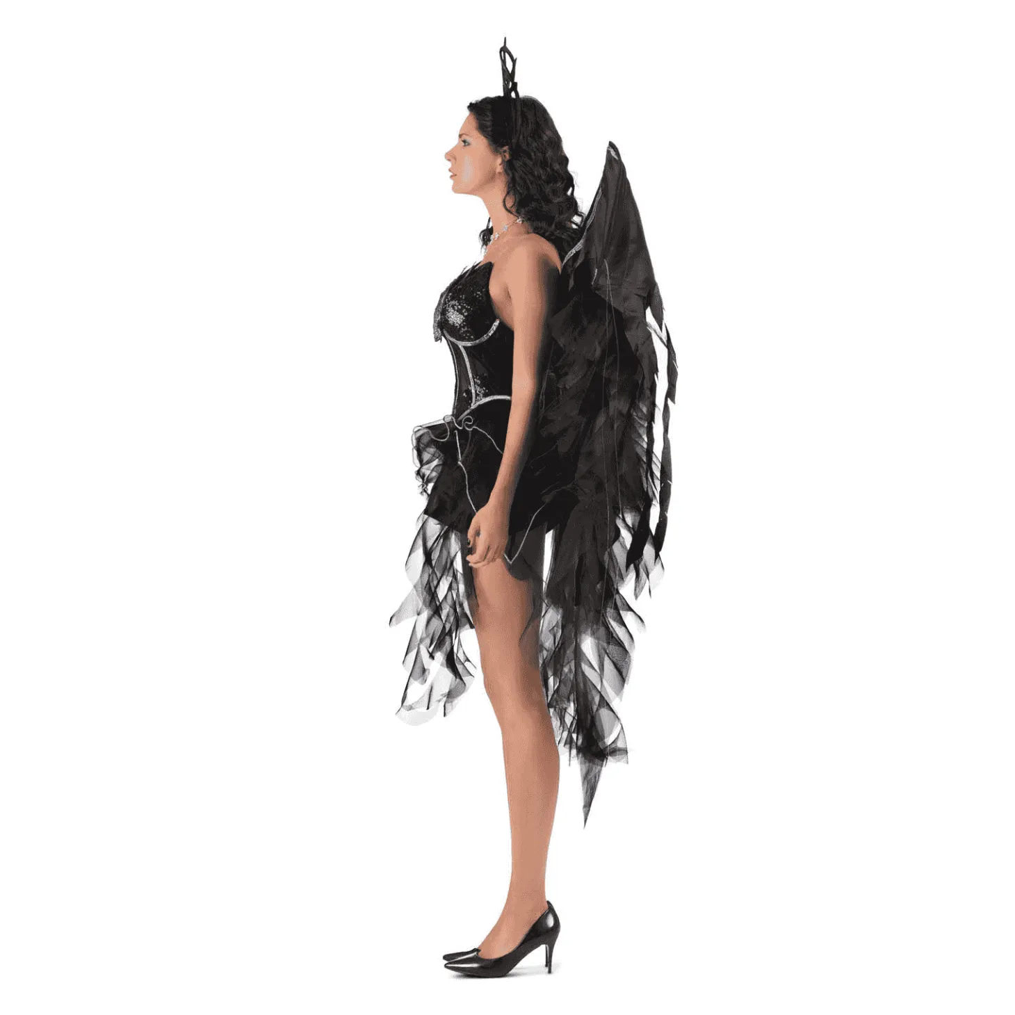 Disfraz de Ángel oscuro adulto talla S