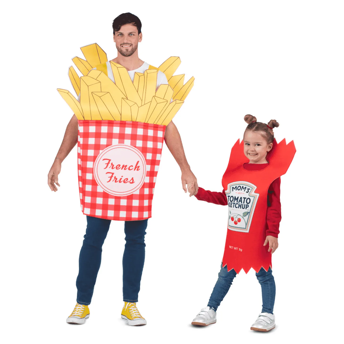 Disfraz de Patatas fritas y ketchup one size adult adulto talla TALLA ÚNICA