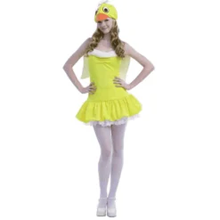 Disfraz De Patita Adulto Amarilla