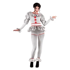 Disfraz de Payasa siniestra adulto talla XL