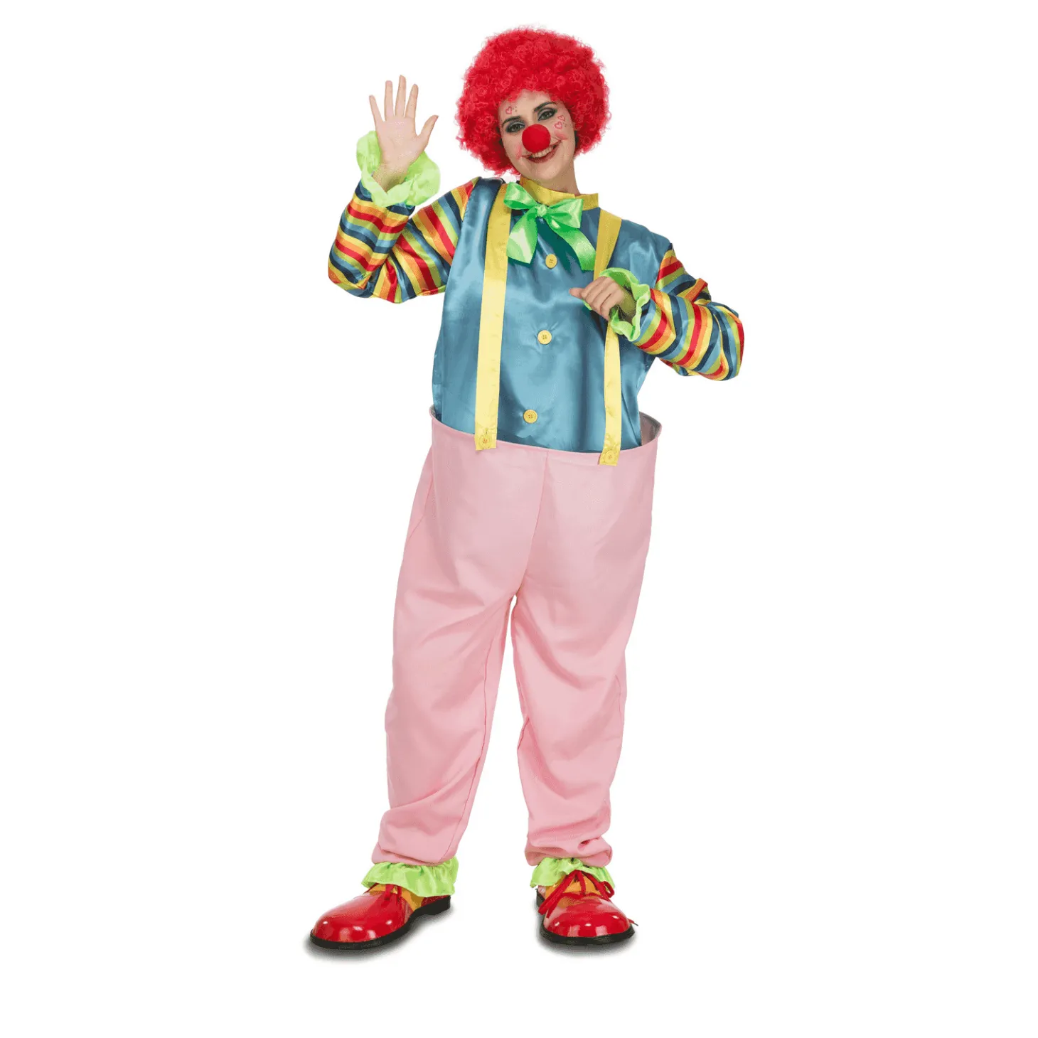 Disfraz de Payaso con aro ml hombre adulto talla ML