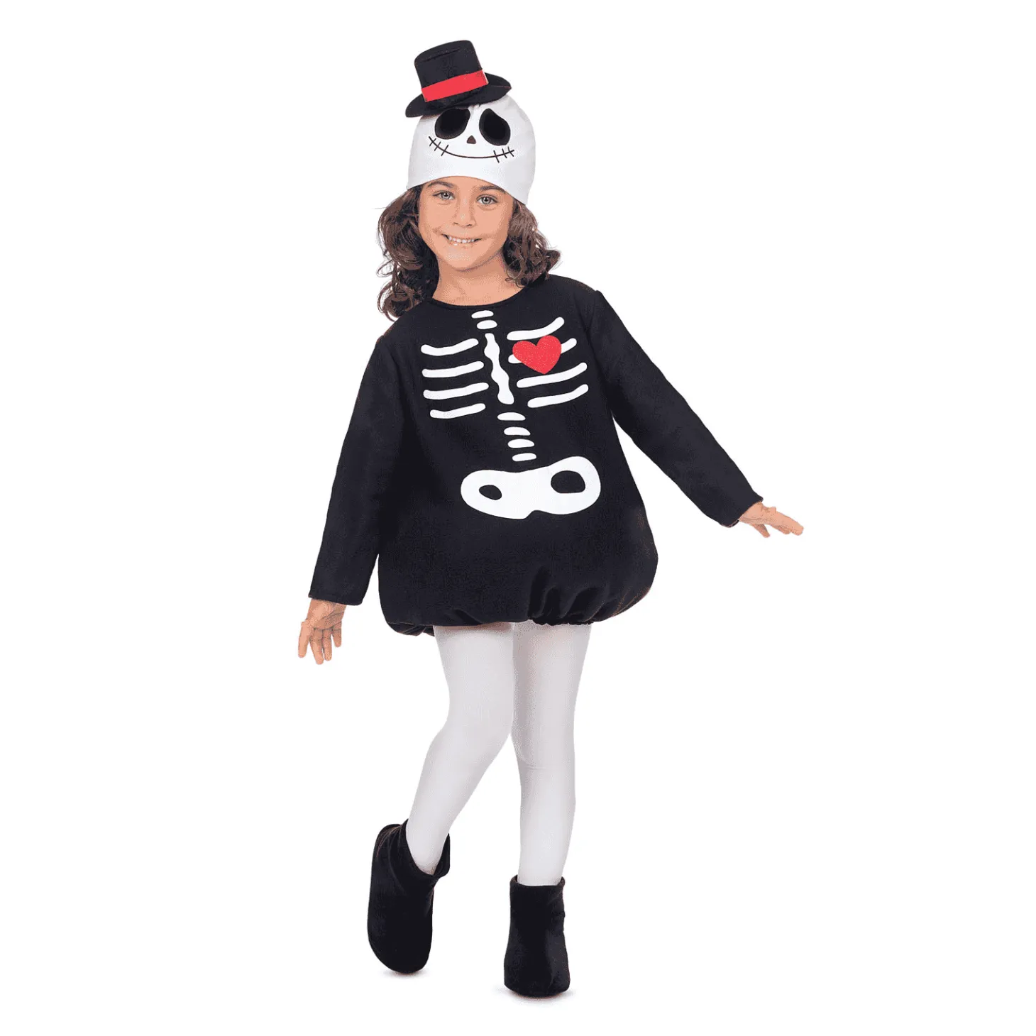 Disfraz de Pequeño esqueleto 3-4 años infantil