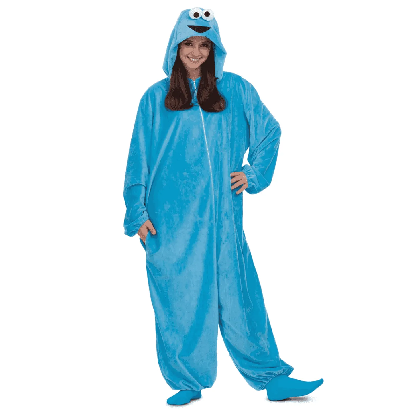 Disfraz de Pijama monstruo de las galletas adulto talla S