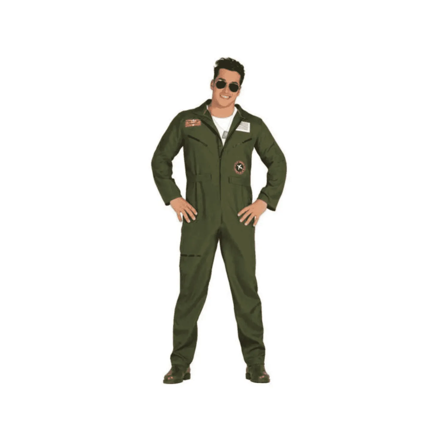 Disfraz de Piloto de Caza para Adulto Talla XL