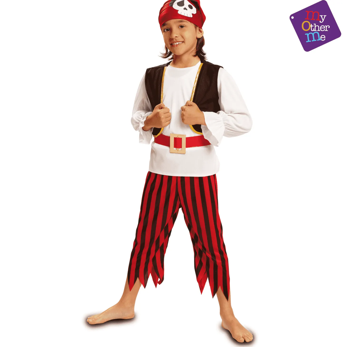 Disfraz de Pirata calavera 5-6 años infantil