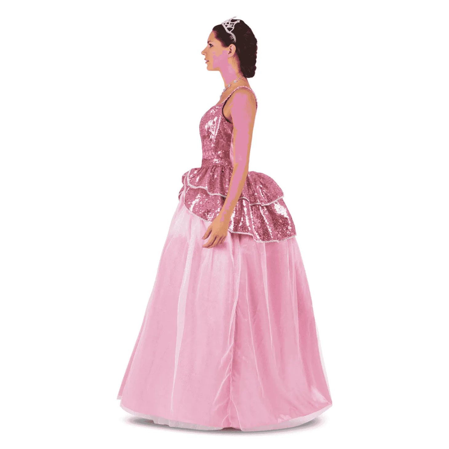 Disfraz de Princesa bruja rosa adulto talla XL