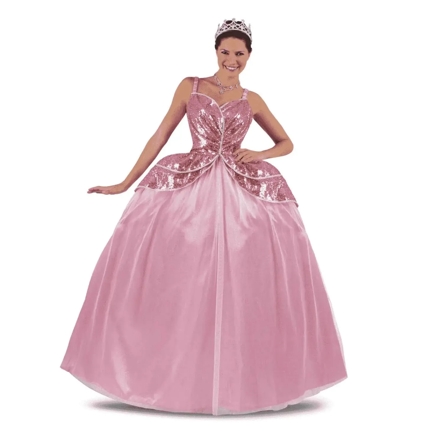 Disfraz de Princesa bruja rosa adulto talla S