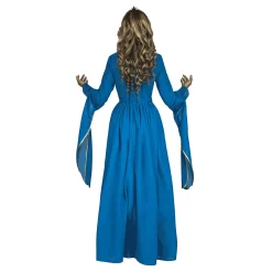 Disfraz de Princesa medieval azul adulto talla XXL