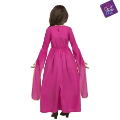 Disfraz de Princesa medieval rosa 10-12 años infantil