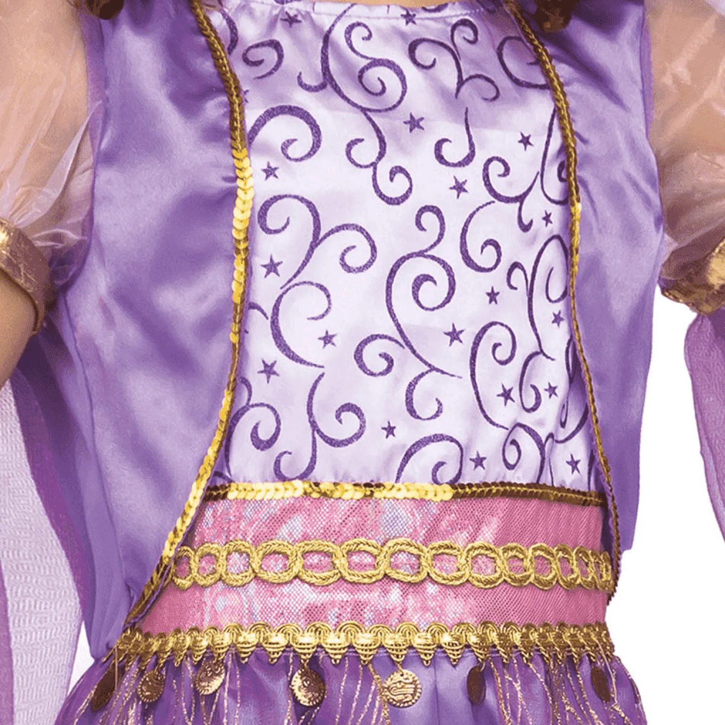 Disfraz de Princesa árabe morada 5-6 años infantil