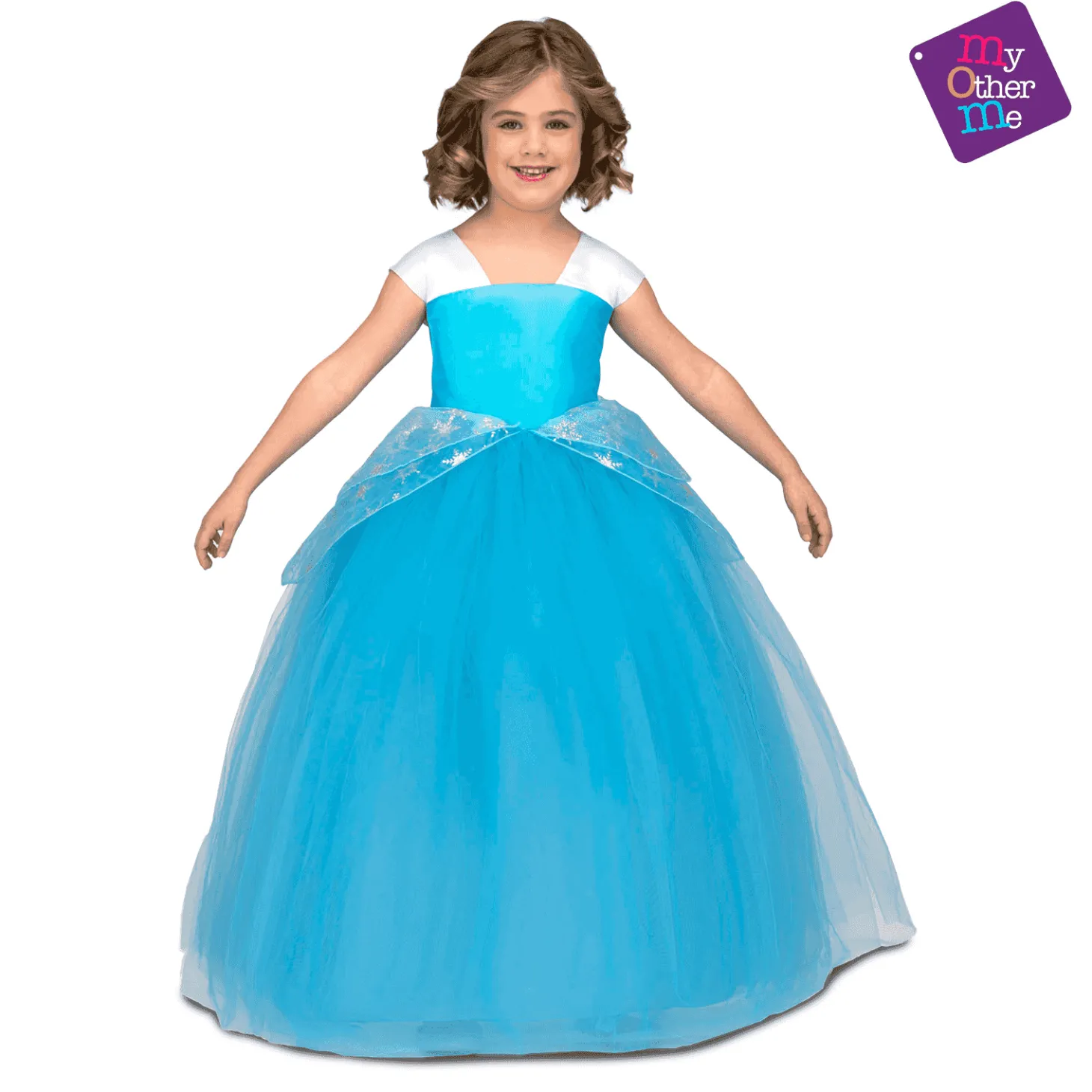 Disfraz de Princesa tutú azul 7-9 años infantil