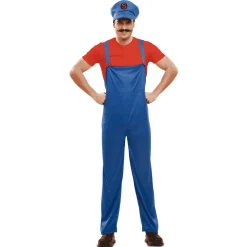 Disfraz de Red super plumber adulto talla XL