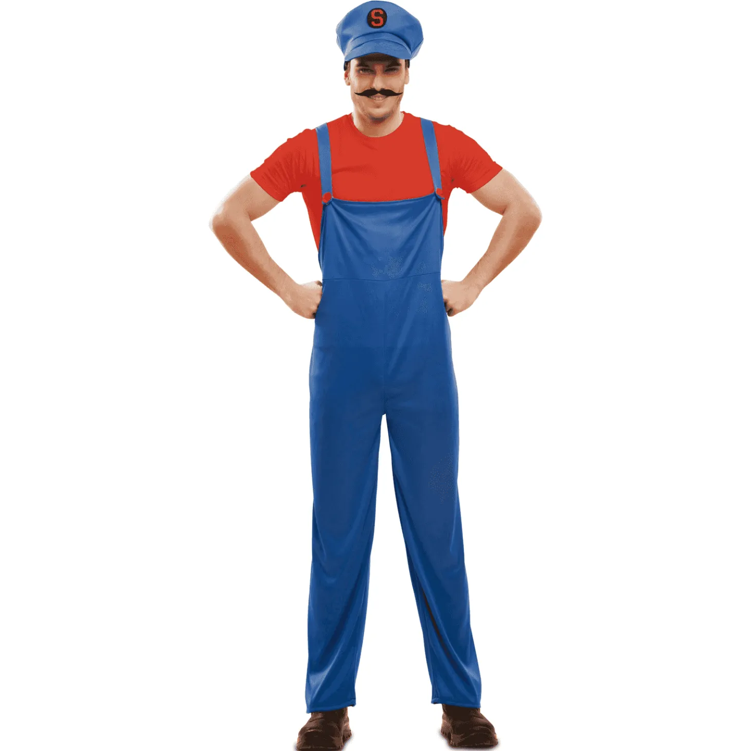 Disfraz de Red super plumber adulto talla XXL
