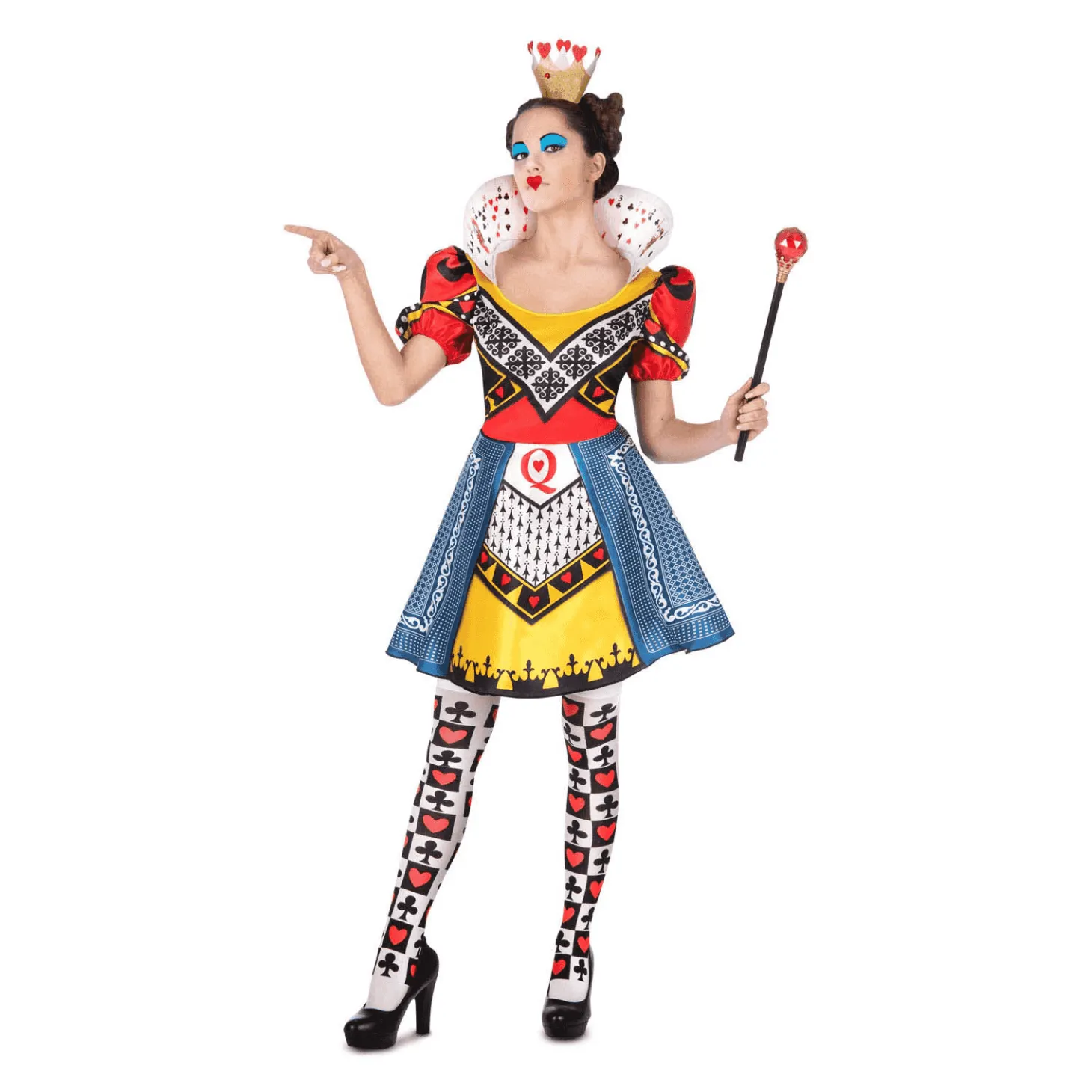 Disfraz de Reina de corazones adulto talla S