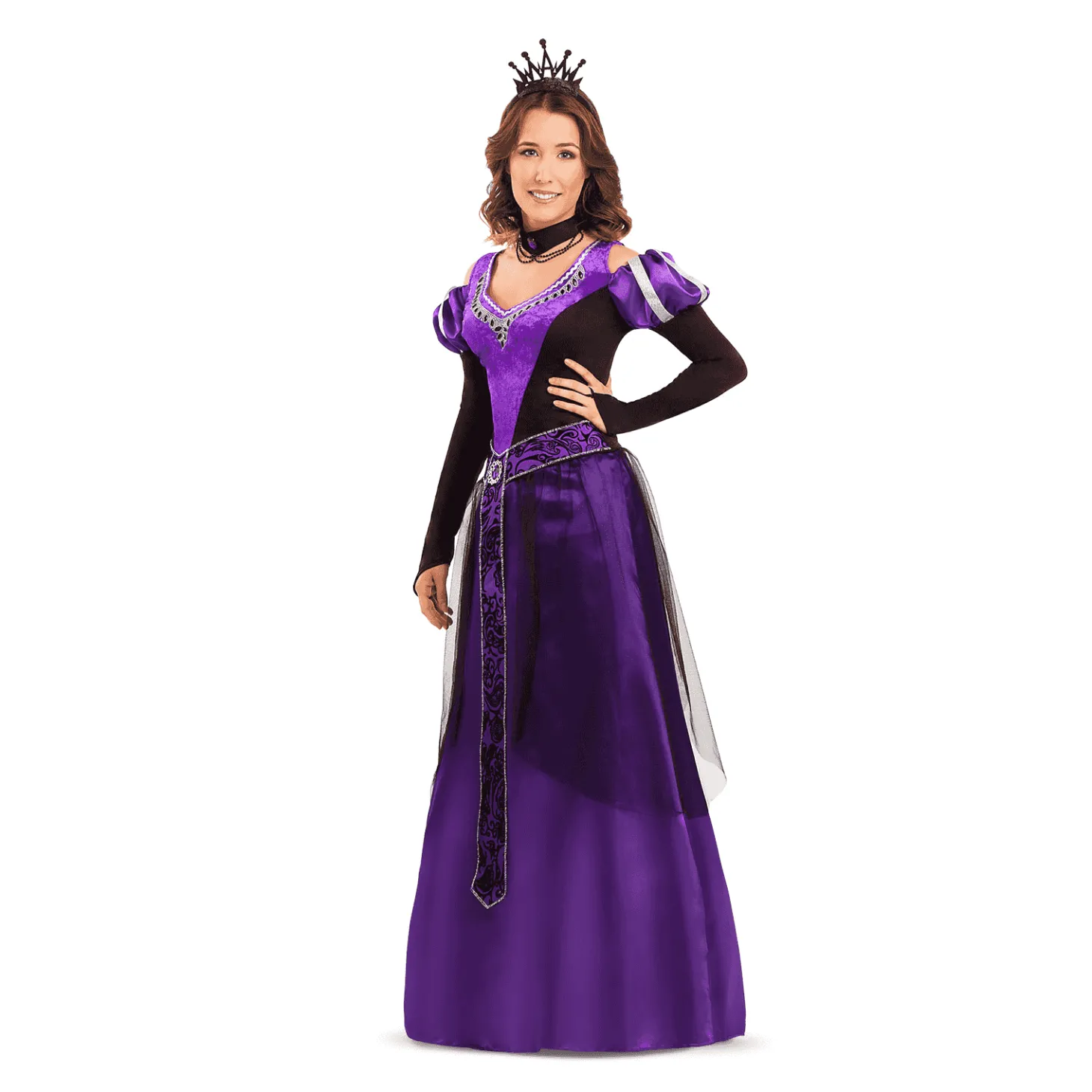 Disfraz de Reina medieval adulto talla ML