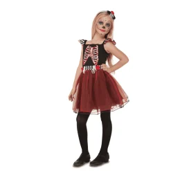 Disfraz de Señorita esqueleto 7-9 años infantil