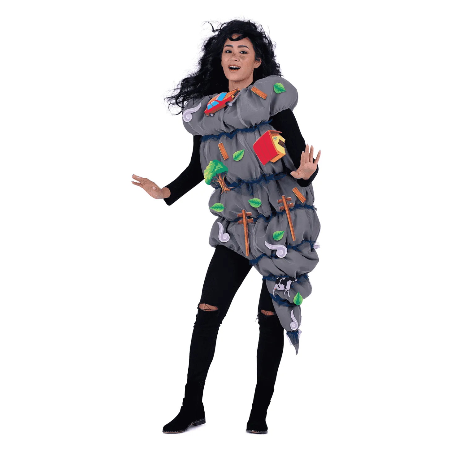 Disfraz de Tornado one size adult adulto talla TALLA ÚNICA