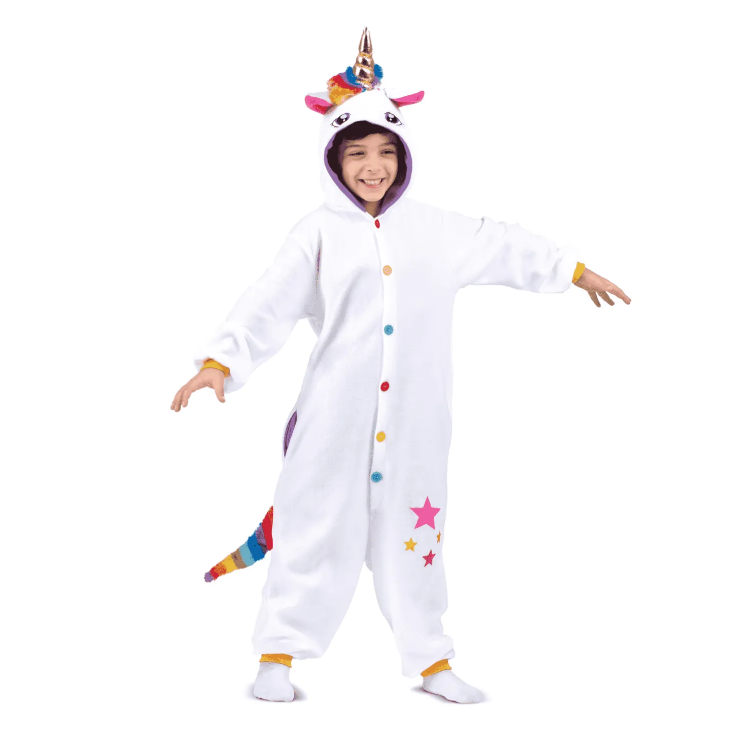 Disfraz de Unicornio blanco one size child infantil talla TALLA ÚNICA