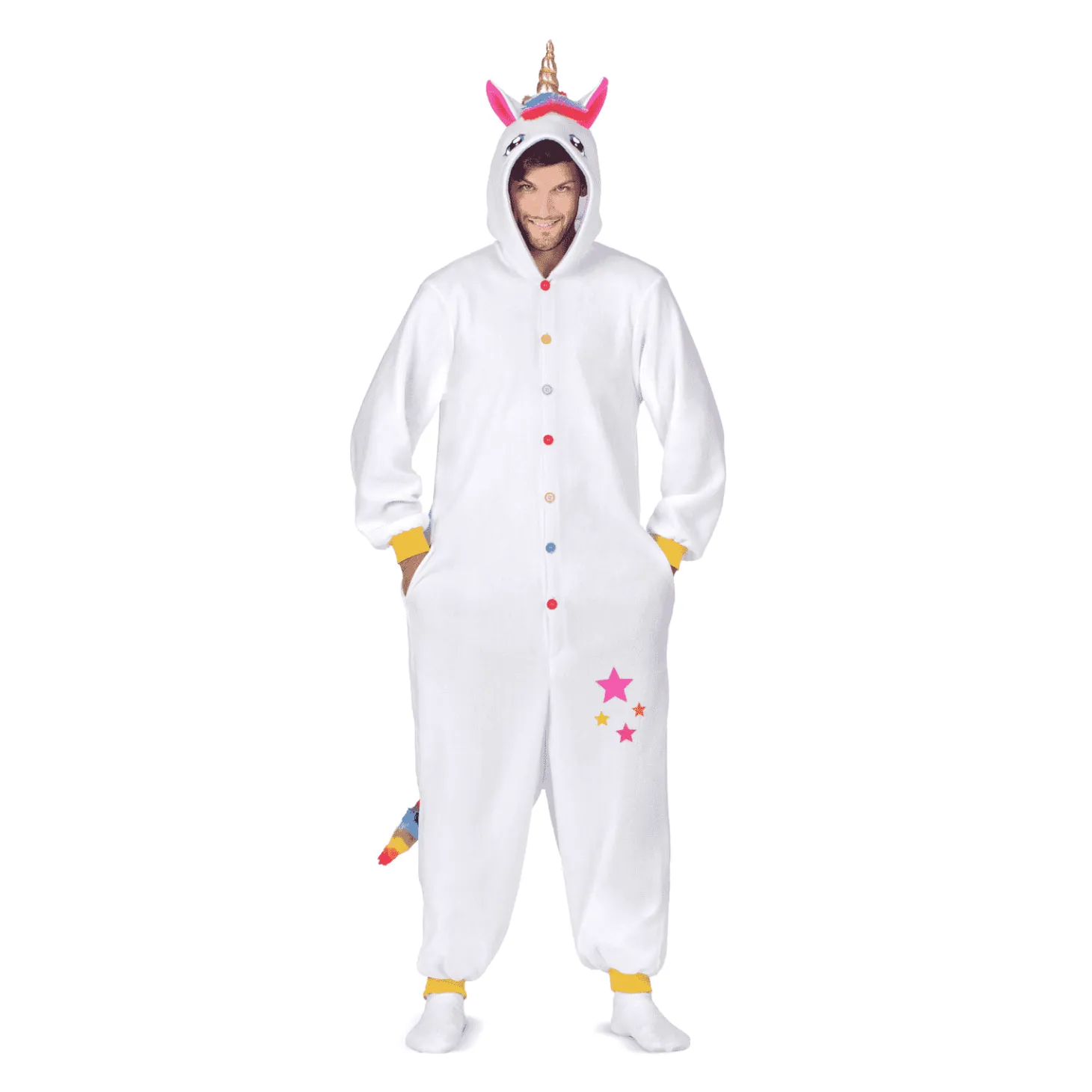 Disfraz de Unicornio blanco adult small adulto talla TALLA ÚNICA