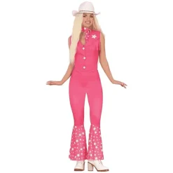 Disfraz de Vaquera Country Rosa Adulto Talla M