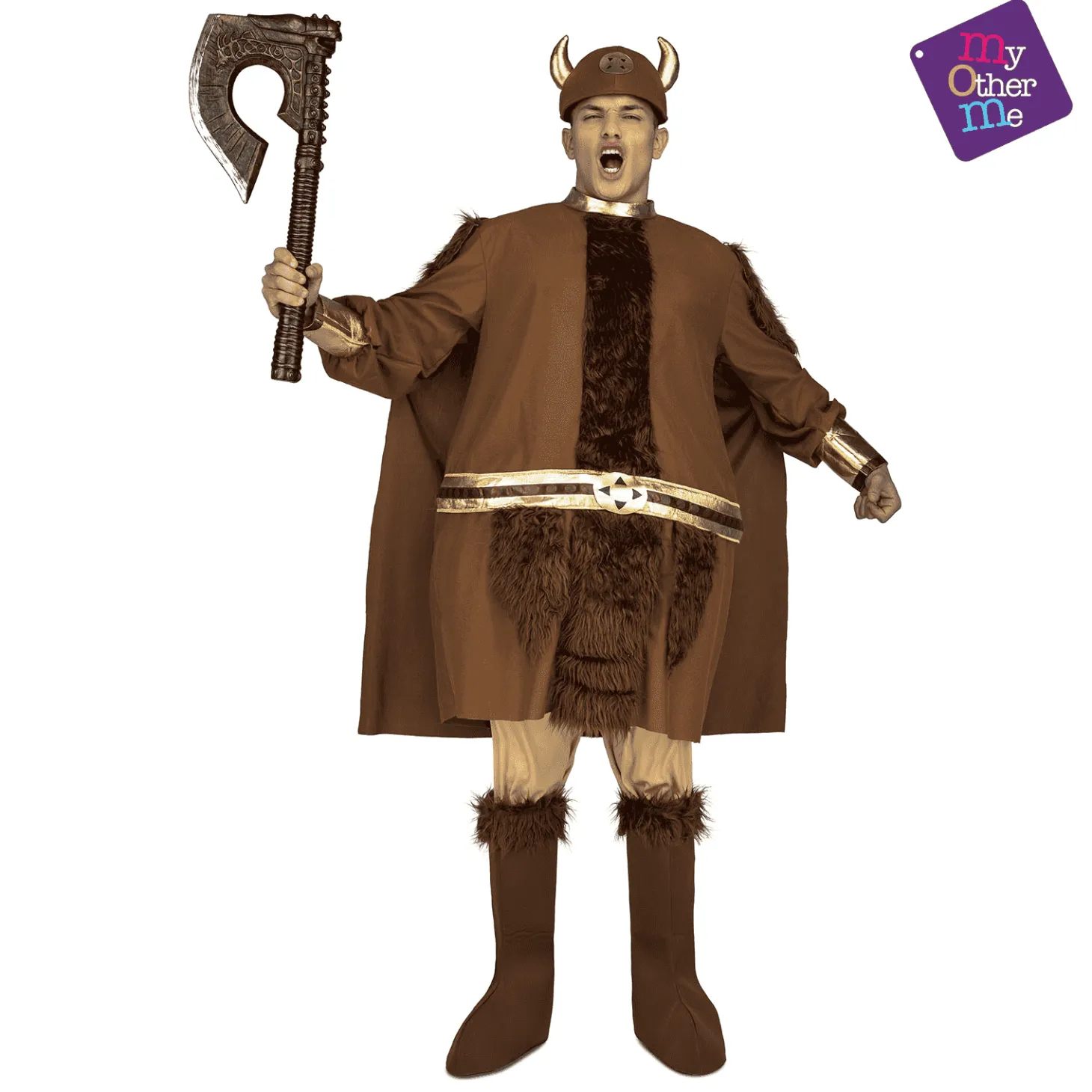 Disfraz de Vikingo gordo adulto talla ML