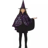 Disfraz Halloween Infantil Bruja Capa Y Sombrero 50 cm