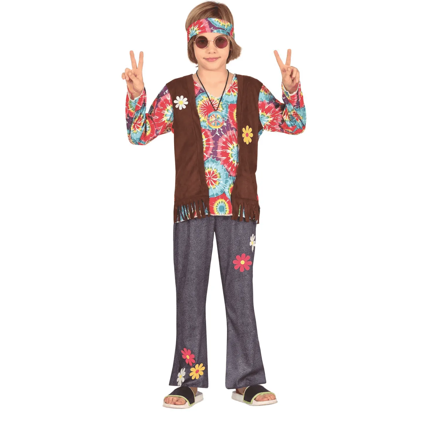 Disfraz Hippie Infantil Talla 7 a 9 años