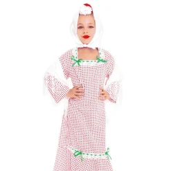 Disfraz Madrileña Blanco Lunares Rojos Talla 3/4 Años