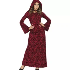 Disfraz Red Hooded Witch AD T. Única