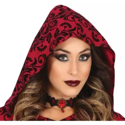 Disfraz Red Hooded Witch AD T. Única