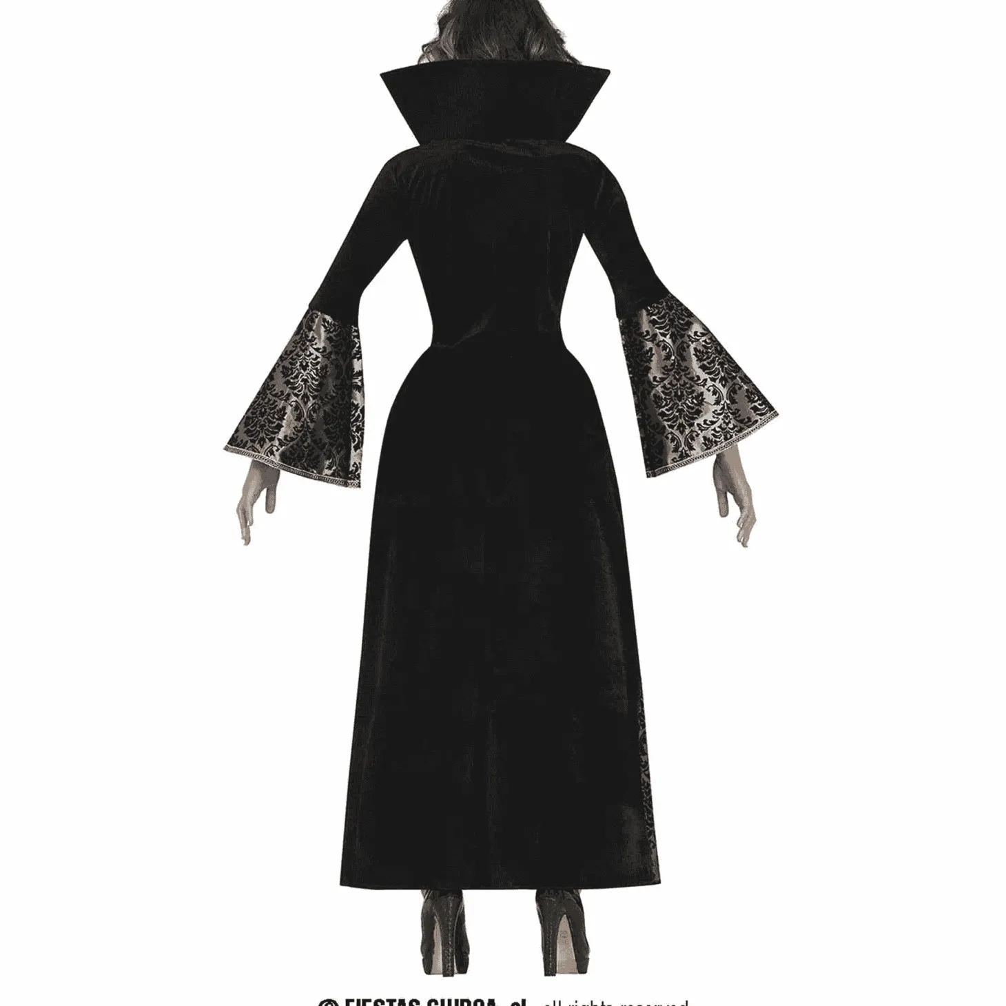 Disfraz Vampiresa Plata Adulto Talla M