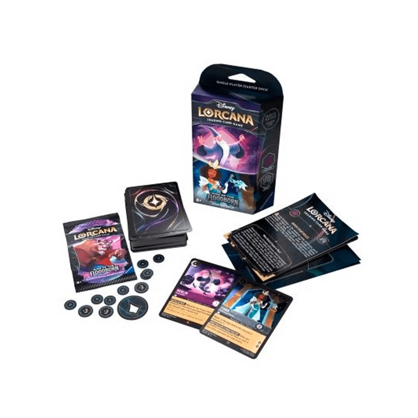 Disney Lorcana Rise of The Floor Starter Deck B Amethyst & Steel