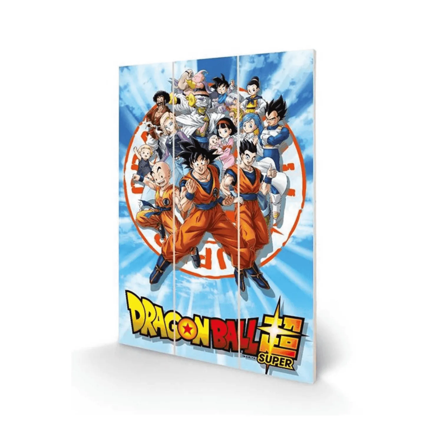 Dragon Ball Z Panel de Madera Strength and Heart 20x29.5 cm
