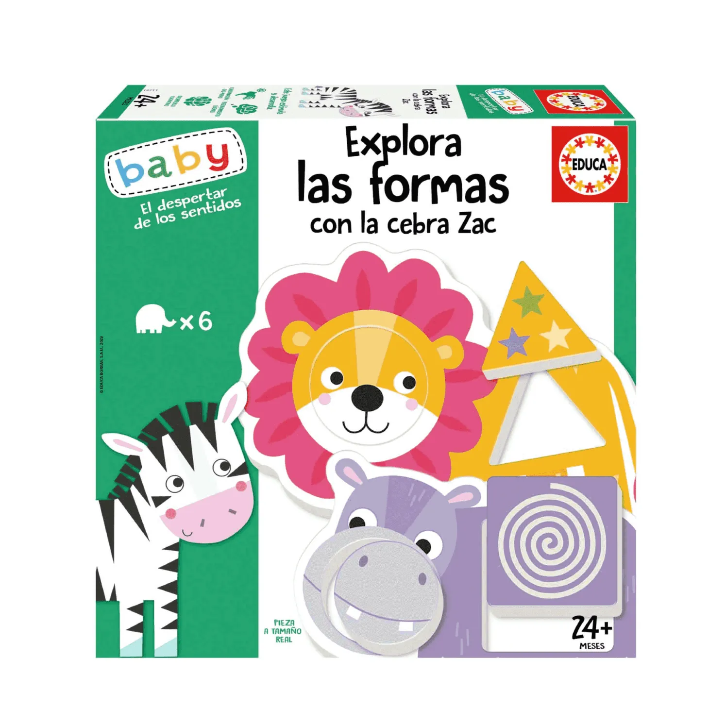Educa Juguete de Aprendizaje Explora Las Formas Con La Cebra Zac
