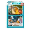 Educa Puzzle 2X48 Disney Animals Rey Leon y Dama Y Vagabundo