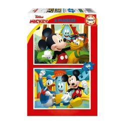 Educa Puzzle 2X48 Mickey Mouse Fun House