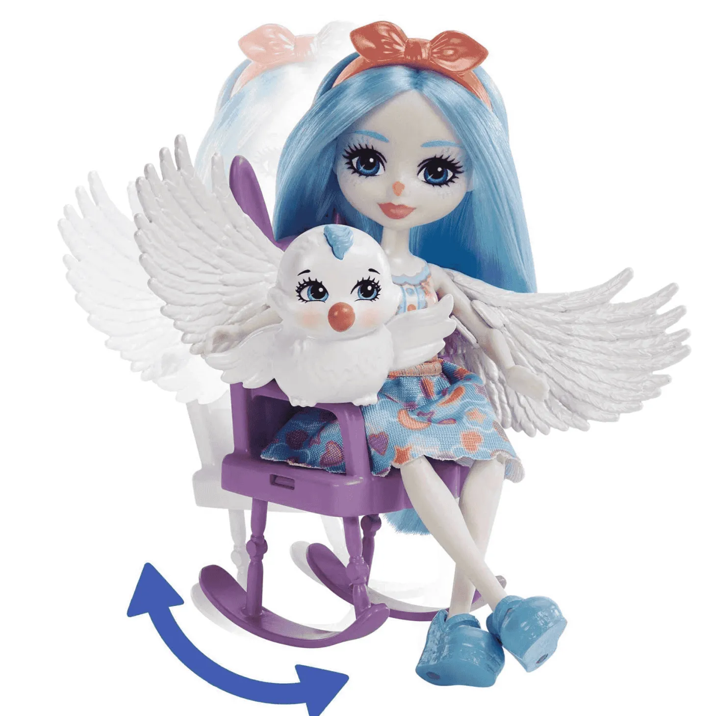 Enchantimals Baby BFFs Guardería Starley Stork Muñeca y set 4 años