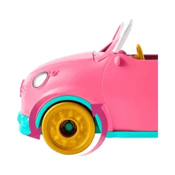 Enchantimals Bunnymóvil Muñeca Bree Bunny con coche rosa descapotable