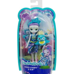 Enchantimals Muñeca Patter Peacock con Mascota 4 años
