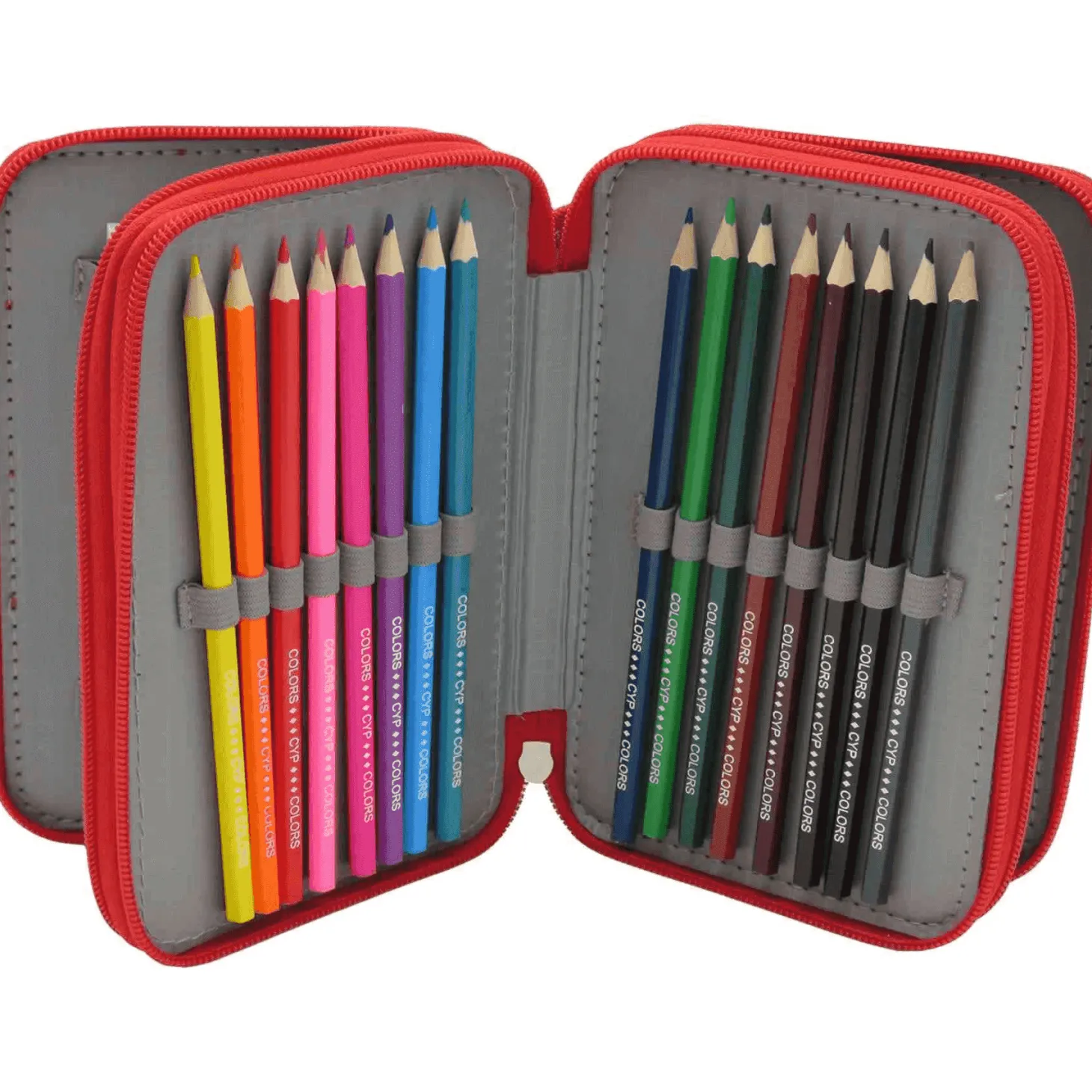 F.C.Barcelona Plumier 3 Pisos con Material Escolar